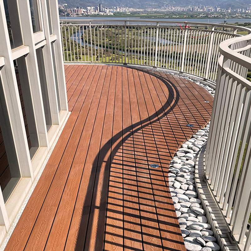 Nailed Decking Tiles Composite 118" x 5.5" Deck Tile Kit Outdoor Patio