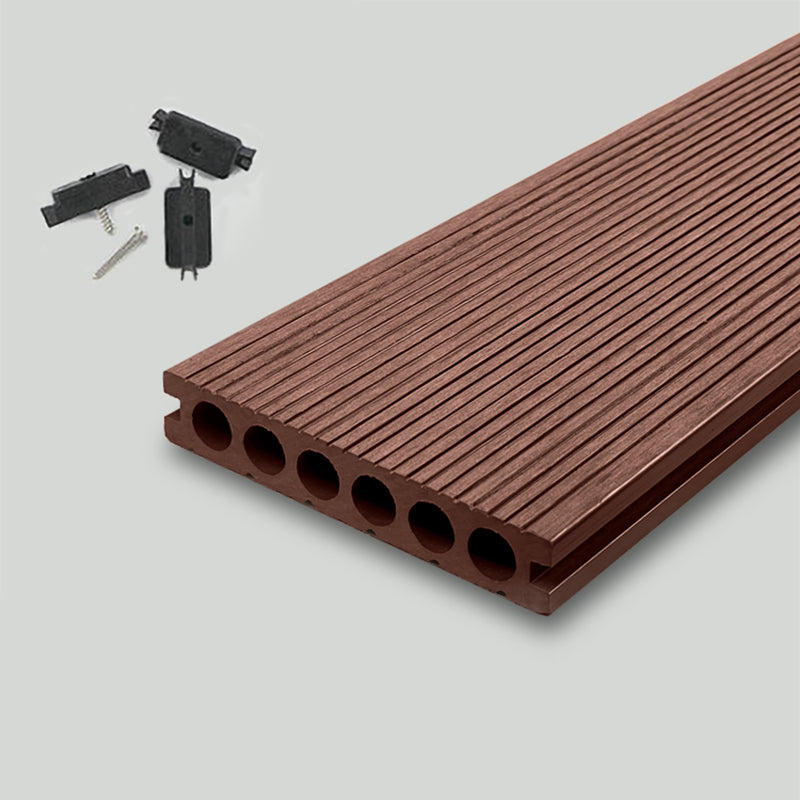 Nailed Decking Tiles Composite 118" x 5.5" Deck Tile Kit Outdoor Patio