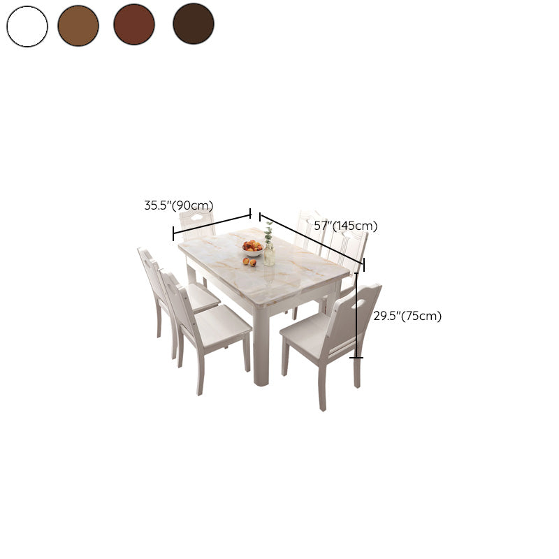 Rectangle Dining Room Dinner Kitchen Table Modern Dining Table