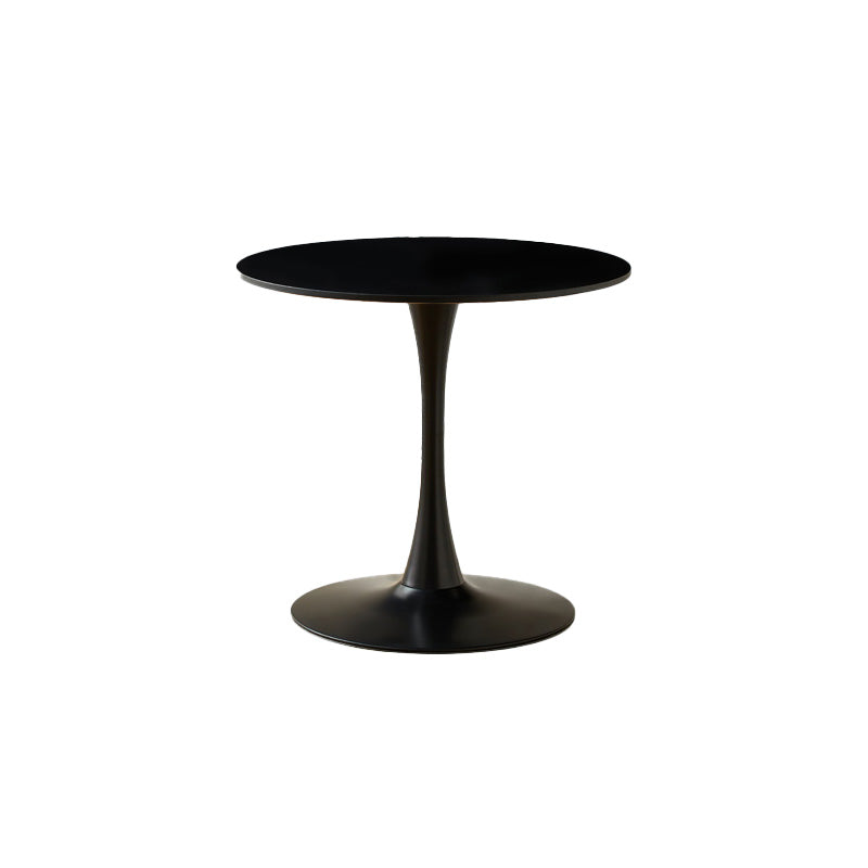 Modern Wood Dining Table Tulip Base Geometric Table for Dining Room