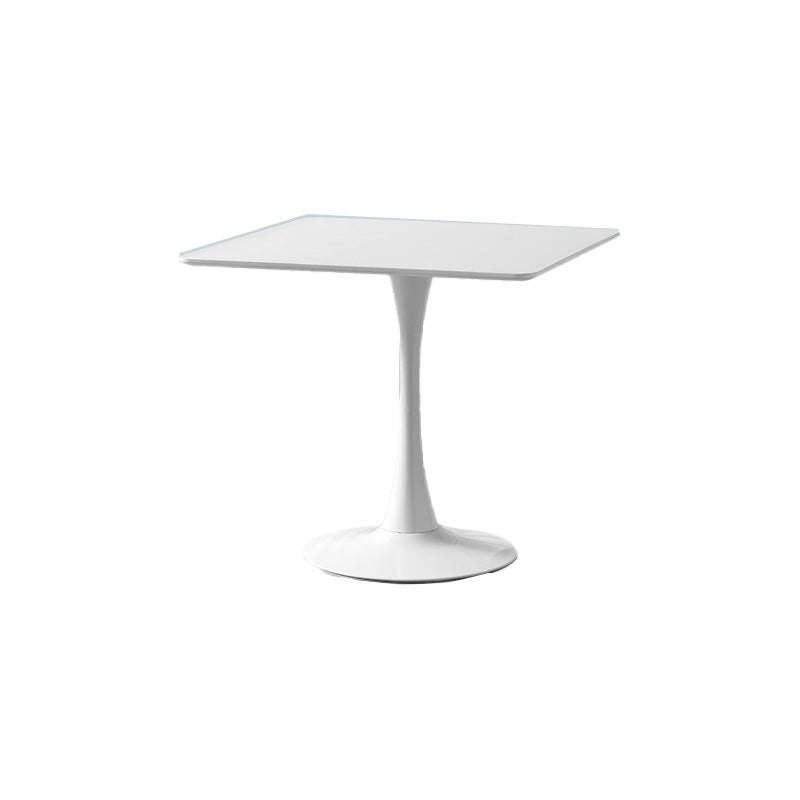 Modern Wood Dining Table Tulip Base Geometric Table for Dining Room