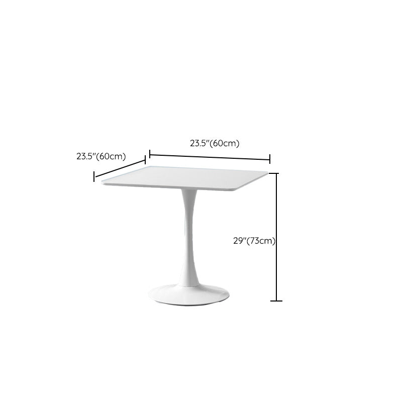 Modern Wood Dining Table Tulip Base Geometric Table for Dining Room