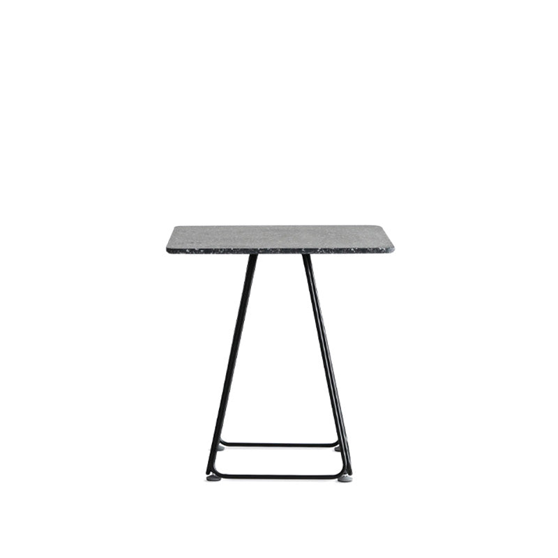 Modern Stone Geometric Dining Table Metal Base for Dining Room