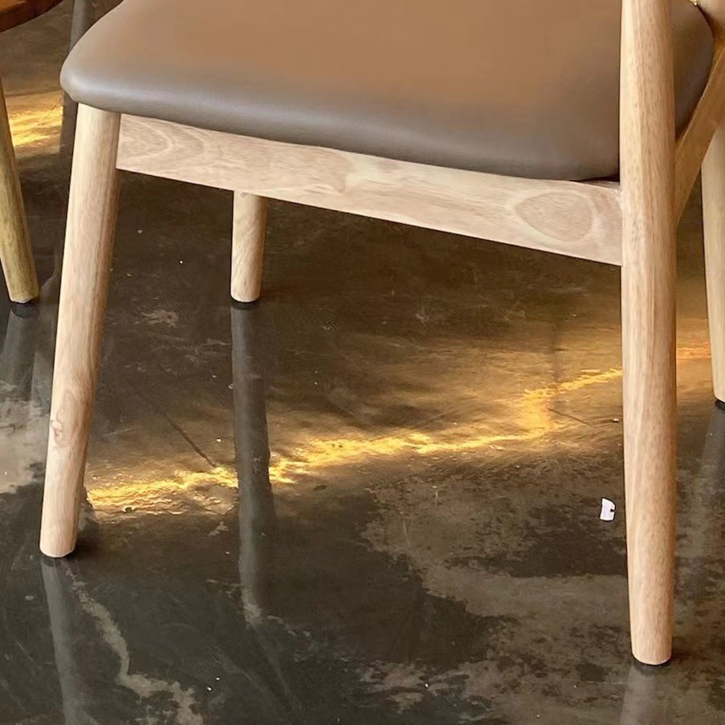 Industrial Style Side Chair Wooden Frame Side Dining Chair for Dining Room