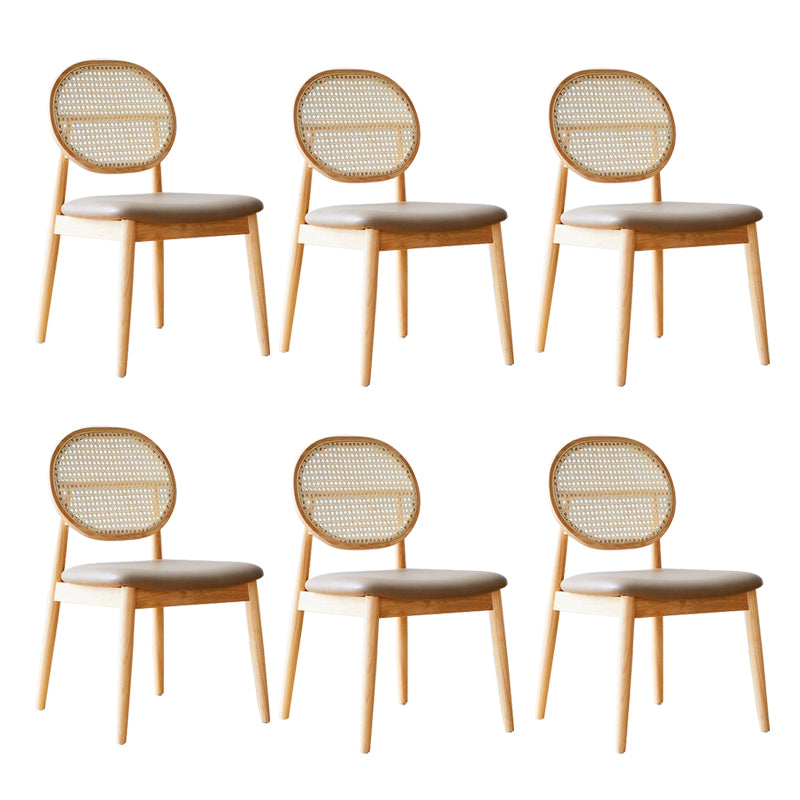 Industrial Style Side Chair Wooden Frame Side Dining Chair for Dining Room