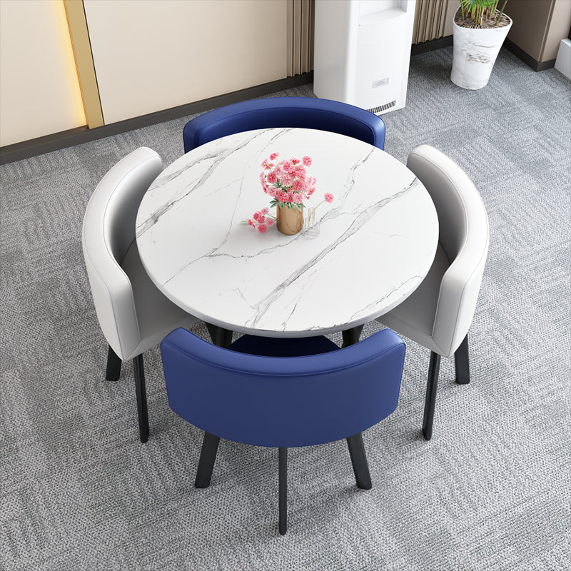 Modern Wood Dining Table Set 5 Pieces Dining Set for Home Use