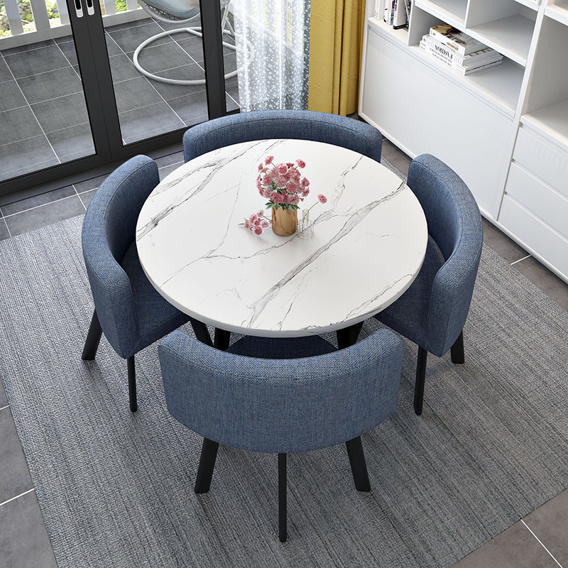 Modern Wood Dining Table Set 5 Pieces Dining Set for Home Use