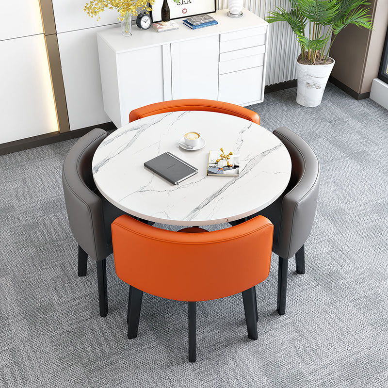 Modern Wood Dining Table Set 5 Pieces Dining Set for Home Use