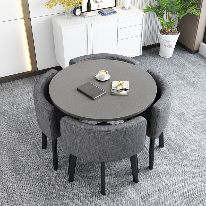 Modern Wood Dining Table Set 5 Pieces Dining Set for Home Use