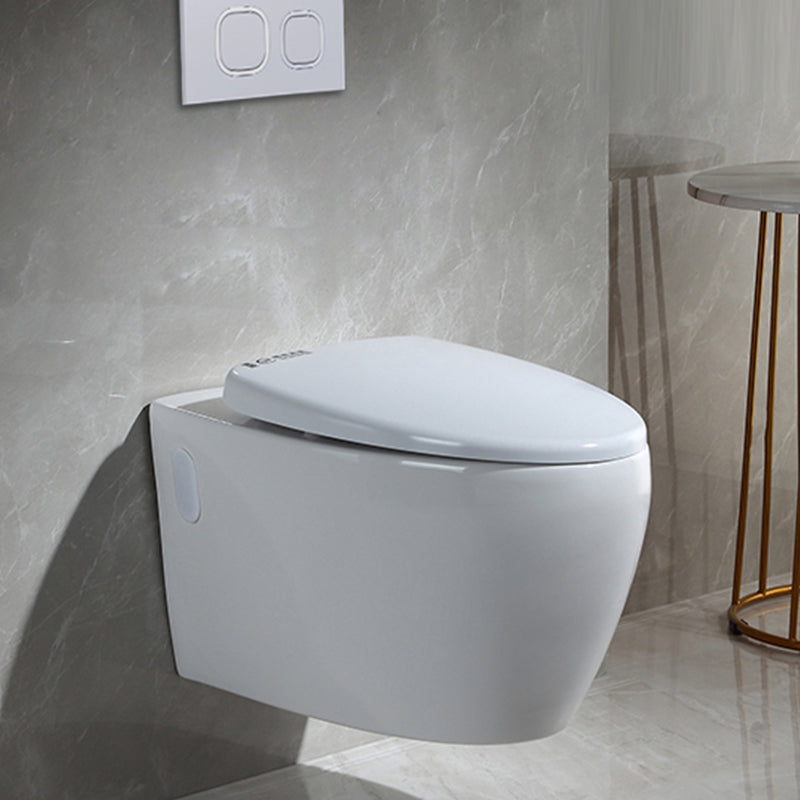 Contemporary Wall Mount Toilet Bowl White Seat Included Urine Toilet for Bathroom
