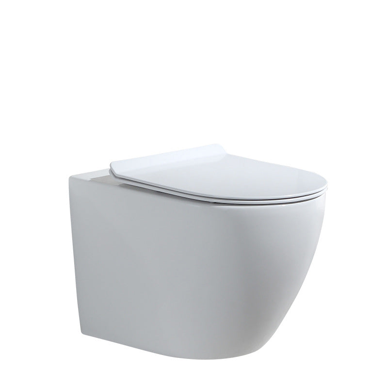 Contemporary Wall Mount Toilet Bowl White Seat Included Urine Toilet for Bathroom
