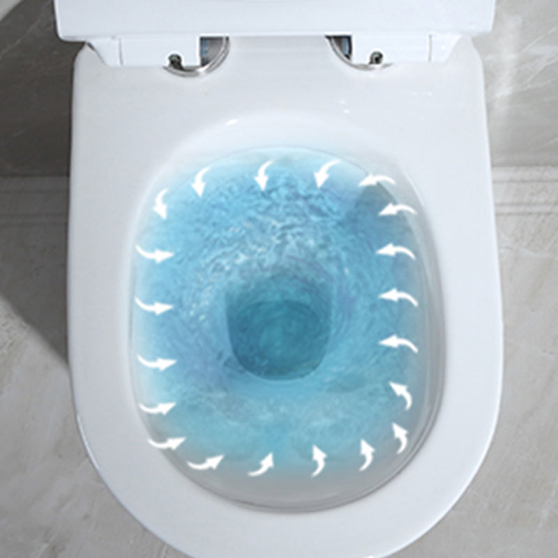 Contemporary Wall Mount Toilet Bowl White Seat Included Urine Toilet for Bathroom