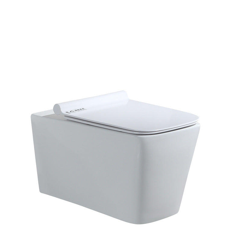 Contemporary Wall Mount Toilet Bowl White Seat Included Urine Toilet for Bathroom