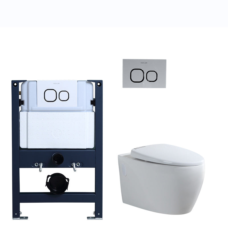 Contemporary Wall Mount Toilet Bowl White Seat Included Urine Toilet for Bathroom