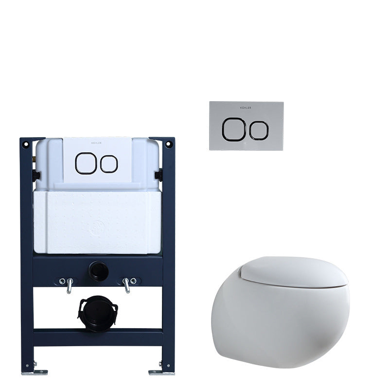 Contemporary Wall Mount Toilet Bowl White Seat Included Urine Toilet for Bathroom