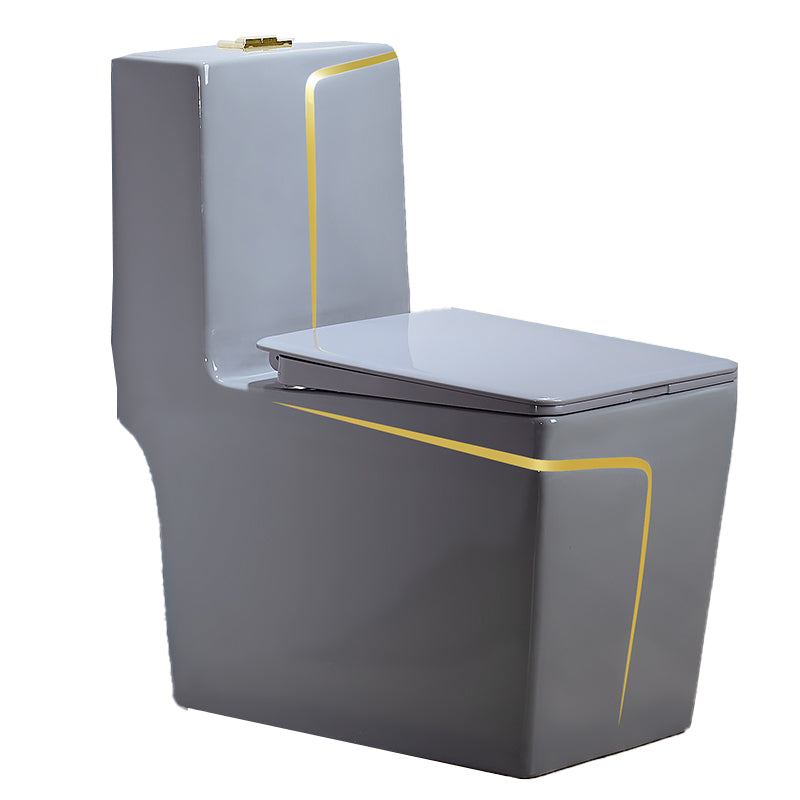 Traditional Floor Mount Toilet Seat Included Toilet Bowl for Bathroom