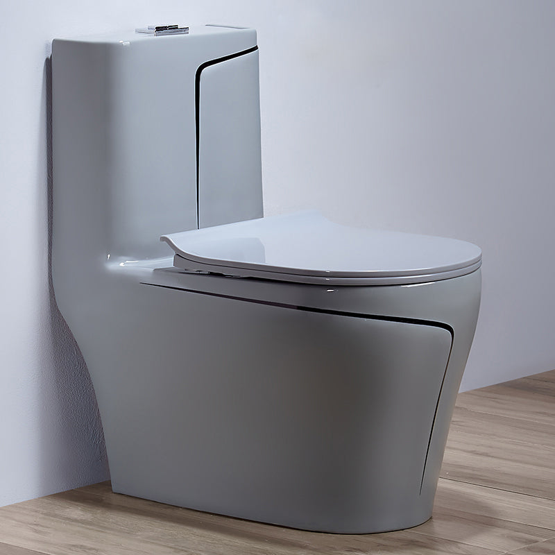 Traditional Floor Mount Toilet Seat Included Toilet Bowl for Bathroom