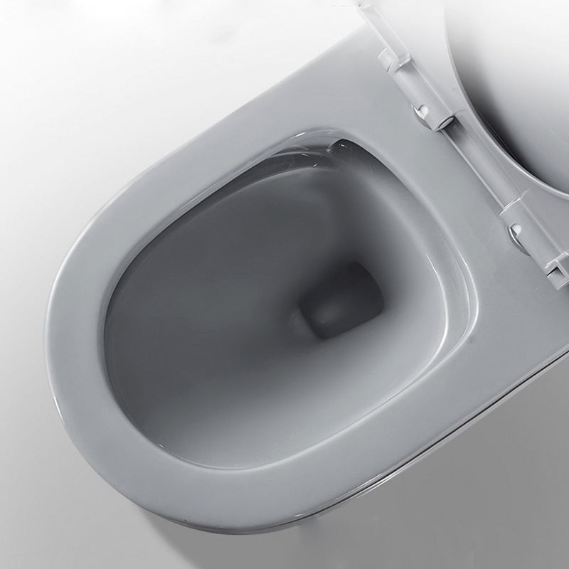 Traditional Floor Mount Toilet Seat Included Toilet Bowl for Bathroom