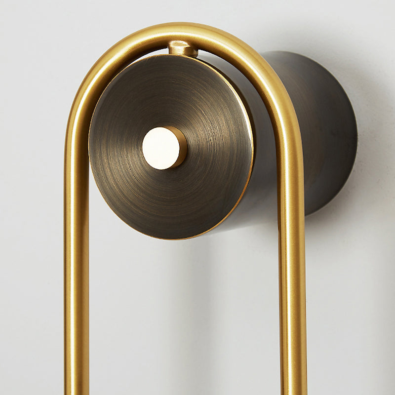 1/2-Light Golden Wall Mounted Sconce LED Wall Light for Living Room