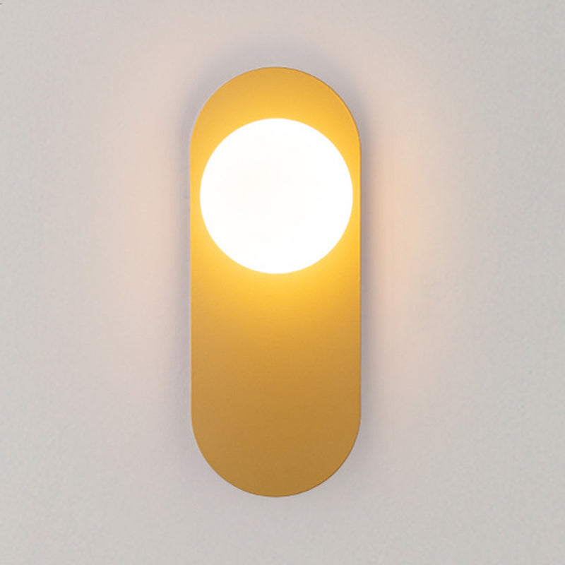 Single Modern Golden/Black Wall Mounted Sconce Shaded Wall Light for Bedroom