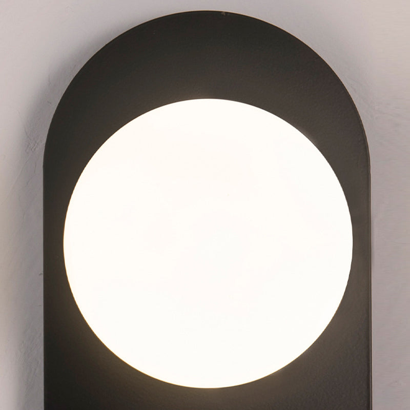 Single Modern Golden/Black Wall Mounted Sconce Shaded Wall Light for Bedroom