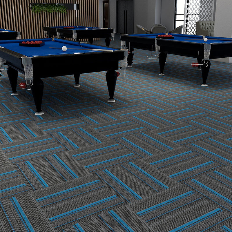Modern Carpet Tiles Multi Level Loop Glue Down Non-Skid Carpet Tile for Foyer
