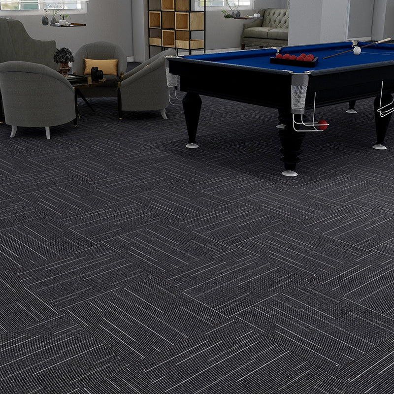 Modern Carpet Tiles Multi Level Loop Glue Down Non-Skid Carpet Tile for Foyer