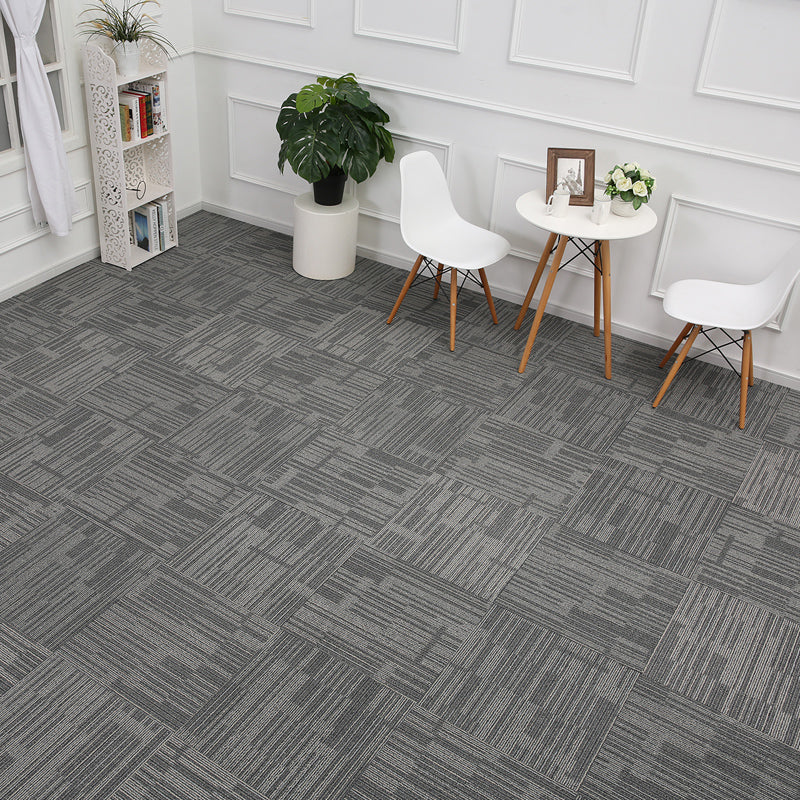 Modern Carpet Tiles Multi Level Loop Glue Down Non-Skid Carpet Tile for Foyer