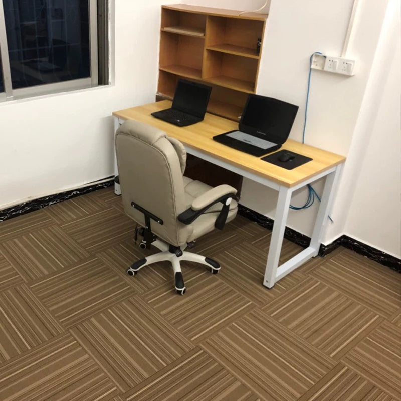 Modern Carpet Tiles Multi Level Loop Glue Down Non-Skid Carpet Tile for Foyer