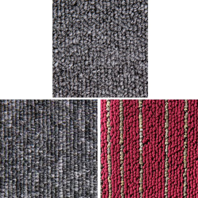 Modern Carpet Tiles Multi Level Loop Glue Down Non-Skid Carpet Tile for Foyer
