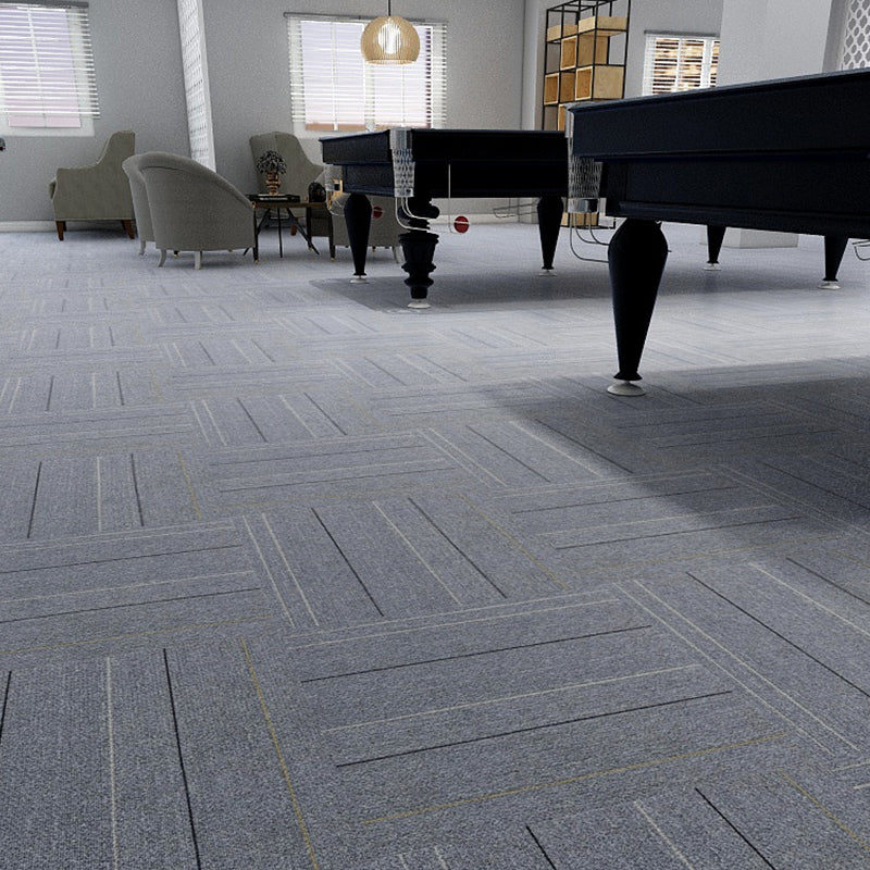 Modern Carpet Tiles Multi Level Loop Glue Down Non-Skid Carpet Tile for Foyer