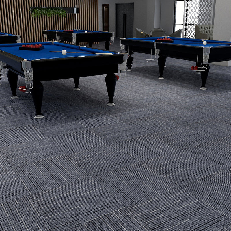 Modern Carpet Tiles Multi Level Loop Glue Down Non-Skid Carpet Tile for Foyer