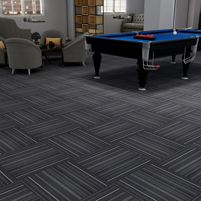 Modern Carpet Tiles Multi Level Loop Glue Down Non-Skid Carpet Tile for Foyer