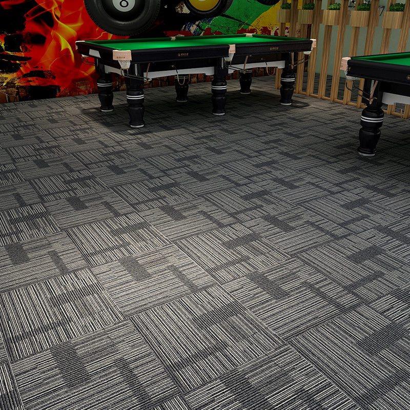 Modern Carpet Tiles Multi Level Loop Glue Down Non-Skid Carpet Tile for Foyer