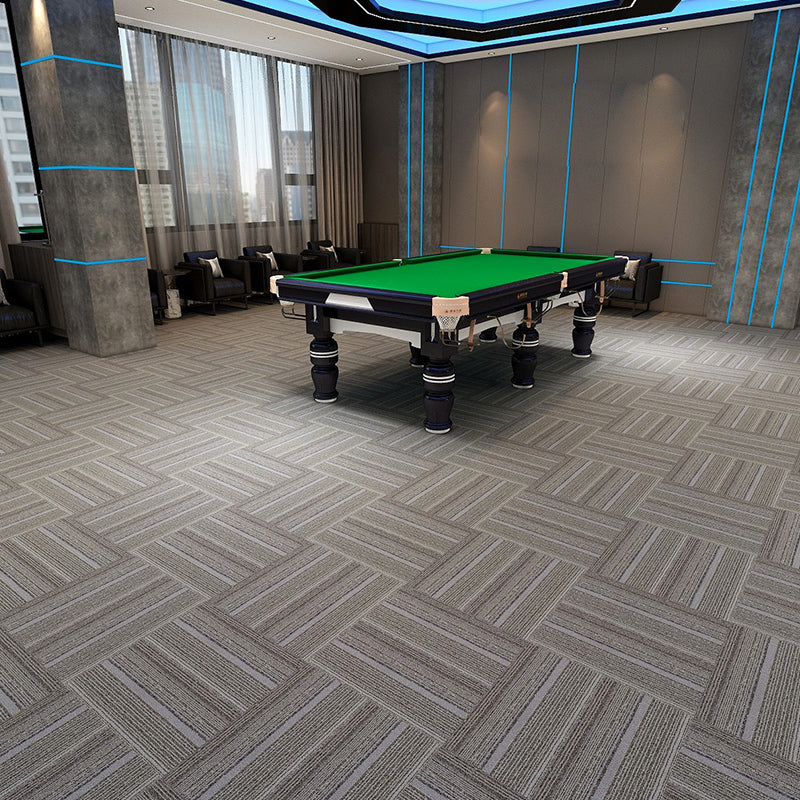 Modern Carpet Tiles Multi Level Loop Glue Down Non-Skid Carpet Tile for Foyer