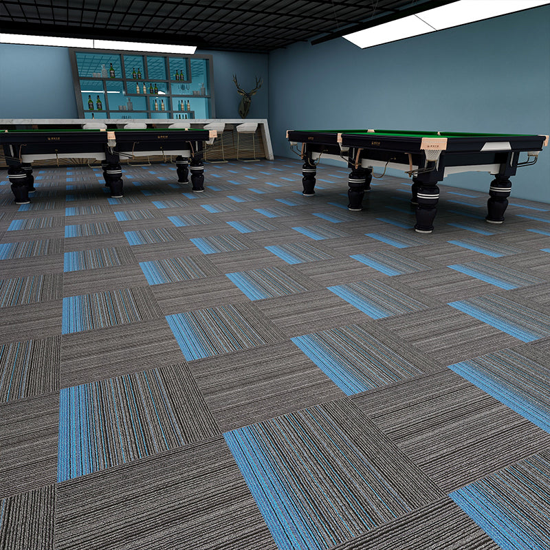 Modern Carpet Tiles Multi Level Loop Glue Down Non-Skid Carpet Tile for Foyer