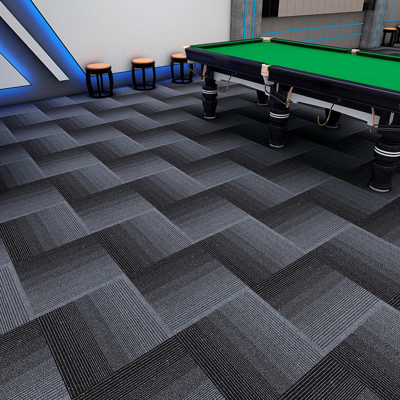 Modern Carpet Tiles Multi Level Loop Glue Down Non-Skid Carpet Tile for Foyer