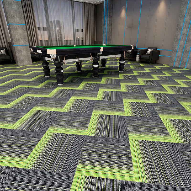 Modern Carpet Tiles Multi Level Loop Glue Down Non-Skid Carpet Tile for Foyer