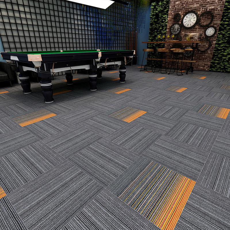 Modern Carpet Tiles Multi Level Loop Glue Down Non-Skid Carpet Tile for Foyer