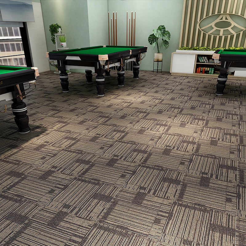 Modern Carpet Tiles Multi Level Loop Glue Down Non-Skid Carpet Tile for Foyer