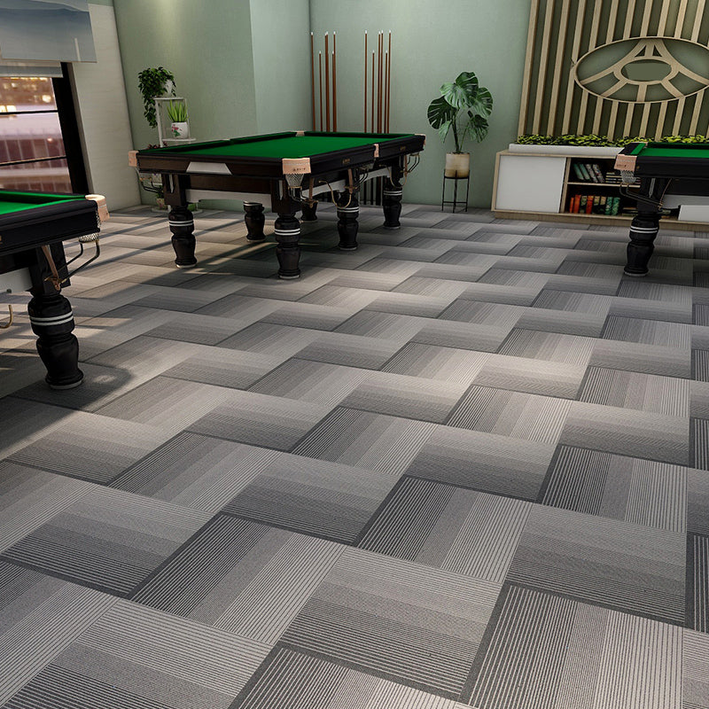 Modern Carpet Tiles Multi Level Loop Glue Down Non-Skid Carpet Tile for Foyer