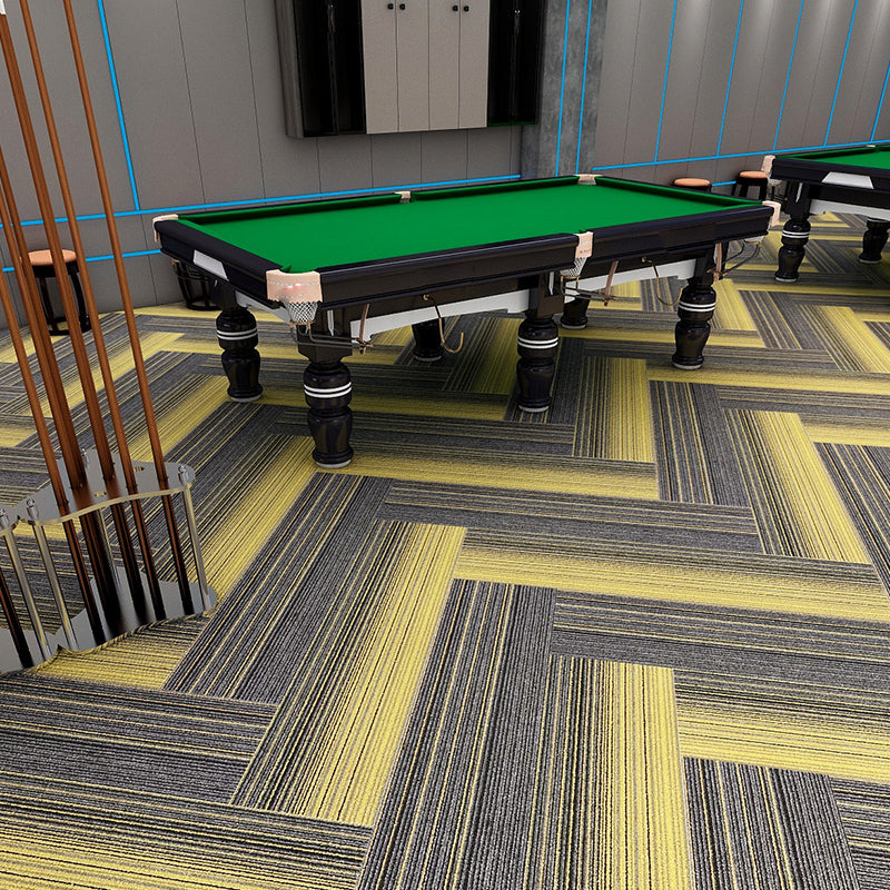 Modern Carpet Tiles Multi Level Loop Glue Down Non-Skid Carpet Tile for Foyer