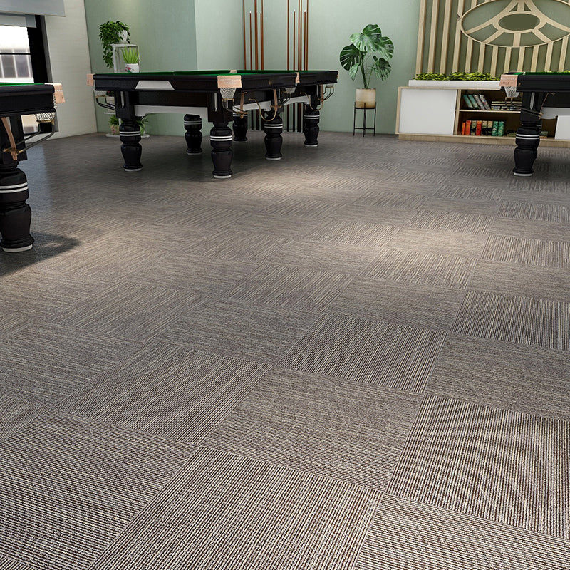 Modern Carpet Tiles Multi Level Loop Glue Down Non-Skid Carpet Tile for Foyer