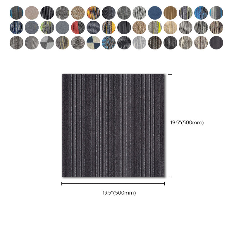 Modern Carpet Tiles Multi Level Loop Glue Down Non-Skid Carpet Tile for Foyer