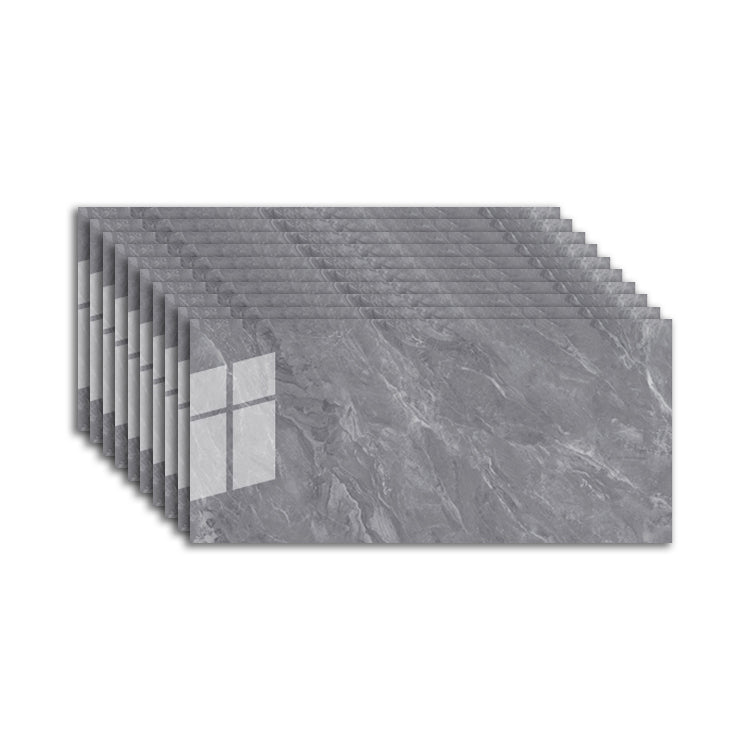 Modern Peel & Stick Field Tile PVC Rectangular Wallpaper for Kitchen Backsplash