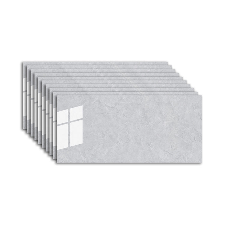 Modern Peel & Stick Field Tile PVC Rectangular Wallpaper for Kitchen Backsplash