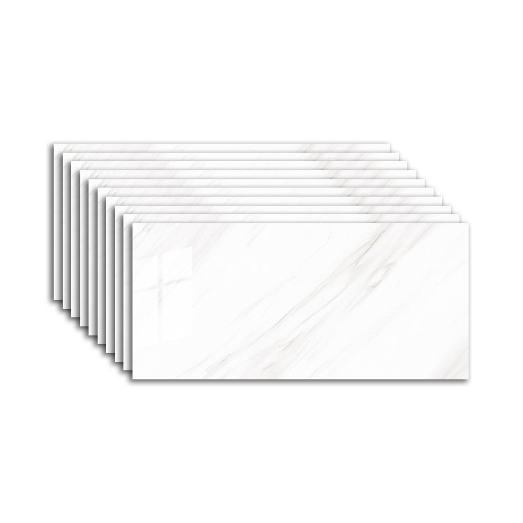 Modern Peel & Stick Field Tile PVC Rectangular Wallpaper for Kitchen Backsplash