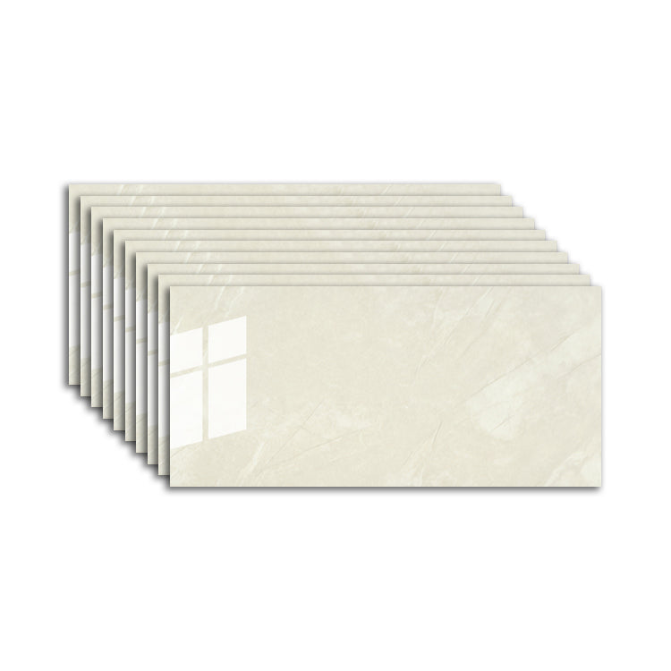 Modern Peel & Stick Field Tile PVC Rectangular Wallpaper for Kitchen Backsplash