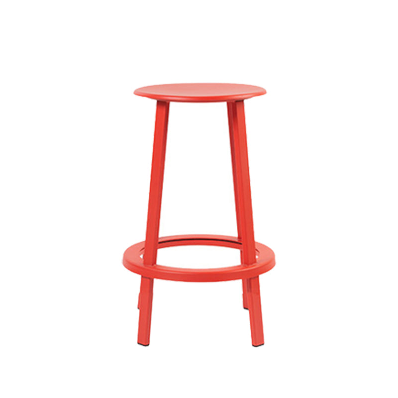 Contemporary Indoor Bar Stool Swivel Bar Stool with Footrest