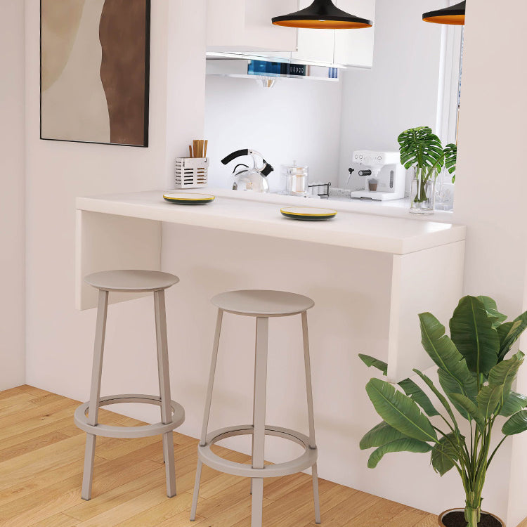 Contemporary Indoor Bar Stool Swivel Bar Stool with Footrest